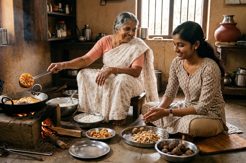 ഉടഞ്ഞ അച്ചപ്പവും ഉടയാത്ത മാവുണ്ടയും