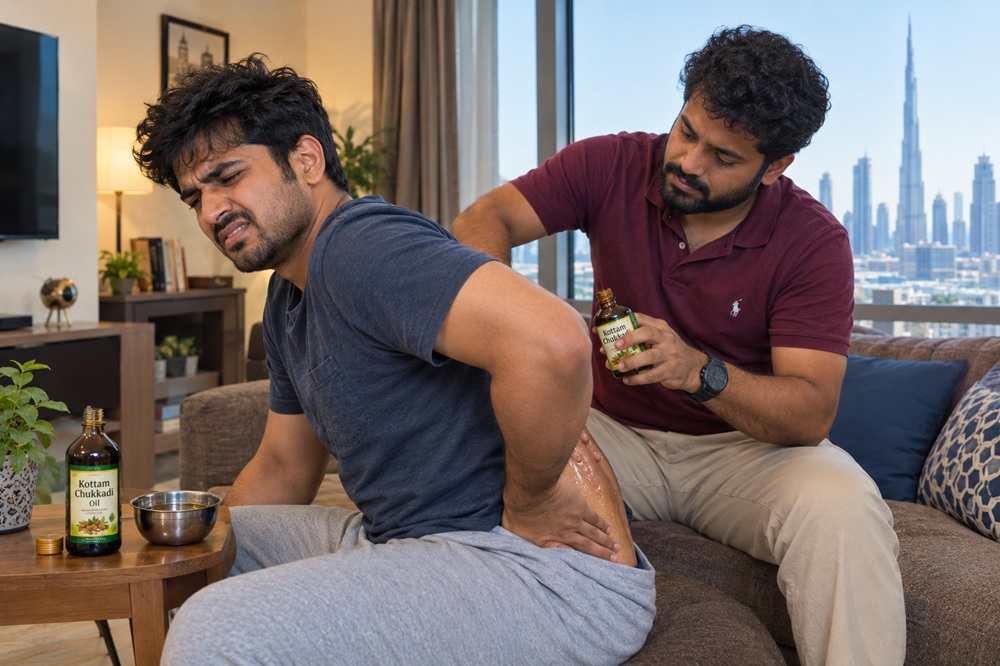 ചൈനീസ് മസാജും ചക്കപ്പശയും എന്റെ പാവം നടുവും!